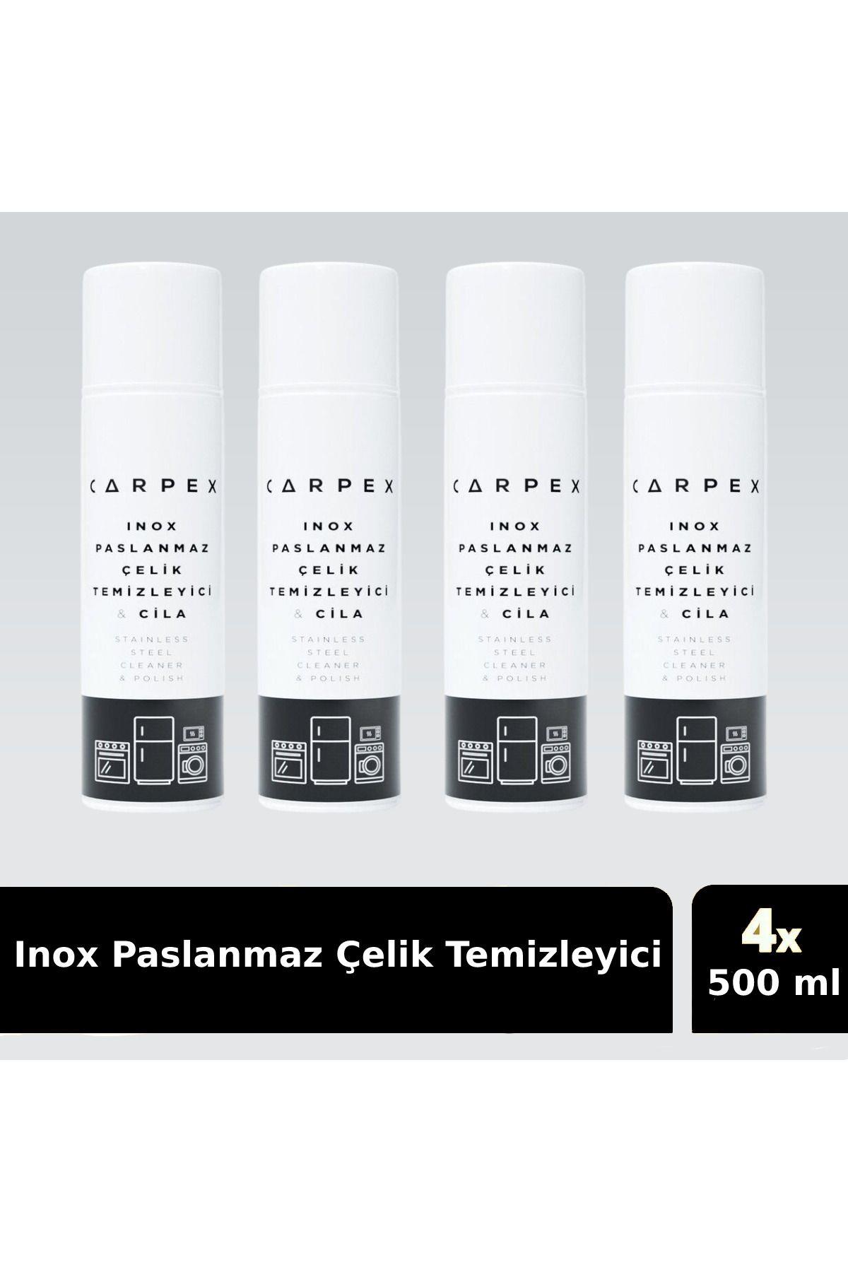 Carpex Inox Paslanmaz Çelik Temizleyici 500ML x 4 Adet
