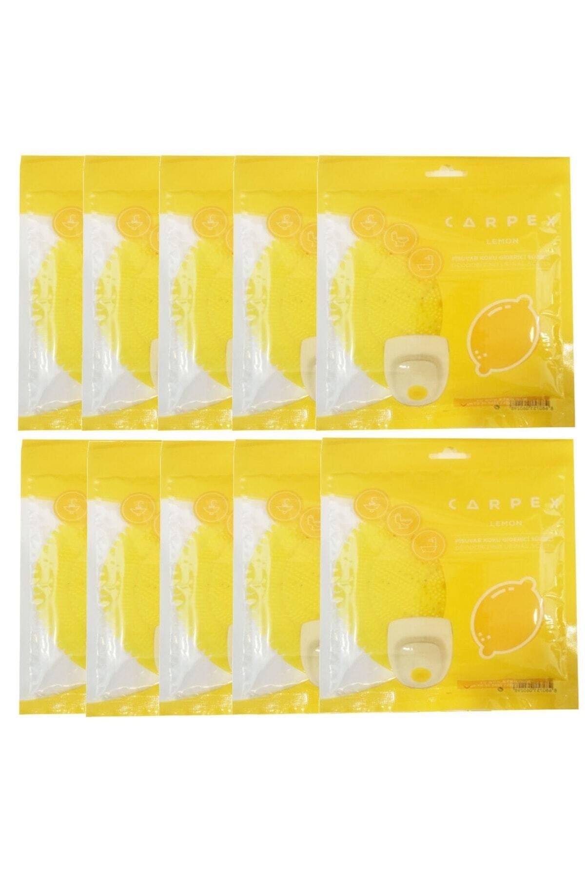 Carpex Pisuvar Koku Giderici Süzgeci Limon Kokulu 10 Lu Set