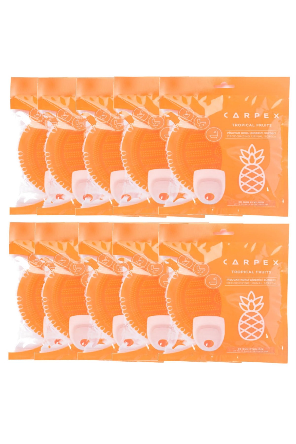 Carpex Pisuvar Koku Giderici Süzgeci Tropical Kokulu 10 lü Set