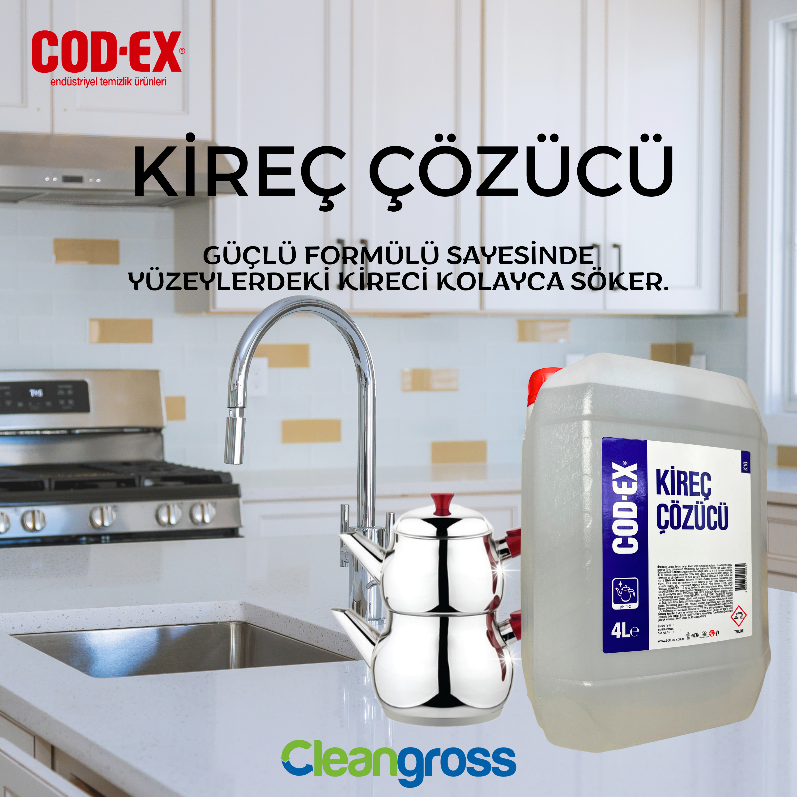 COD-EX Kireç Çözücü 4 L