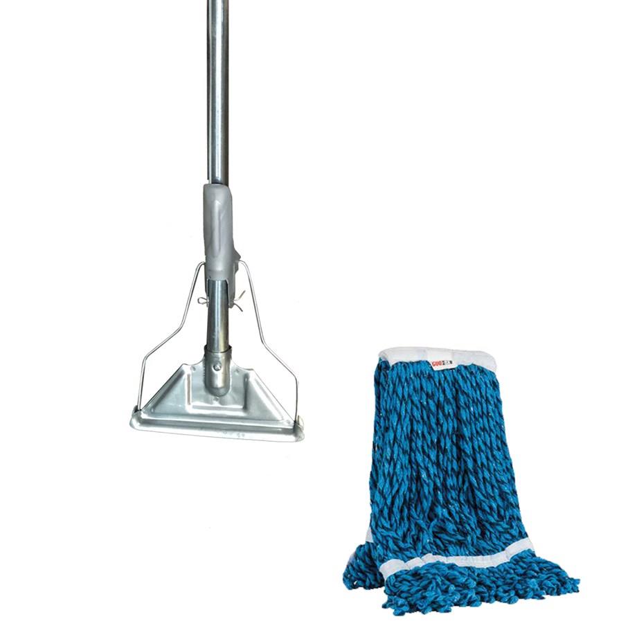 COD-EX Yedek Dar Islak Mop+Saplı Metal Mop Tutucu