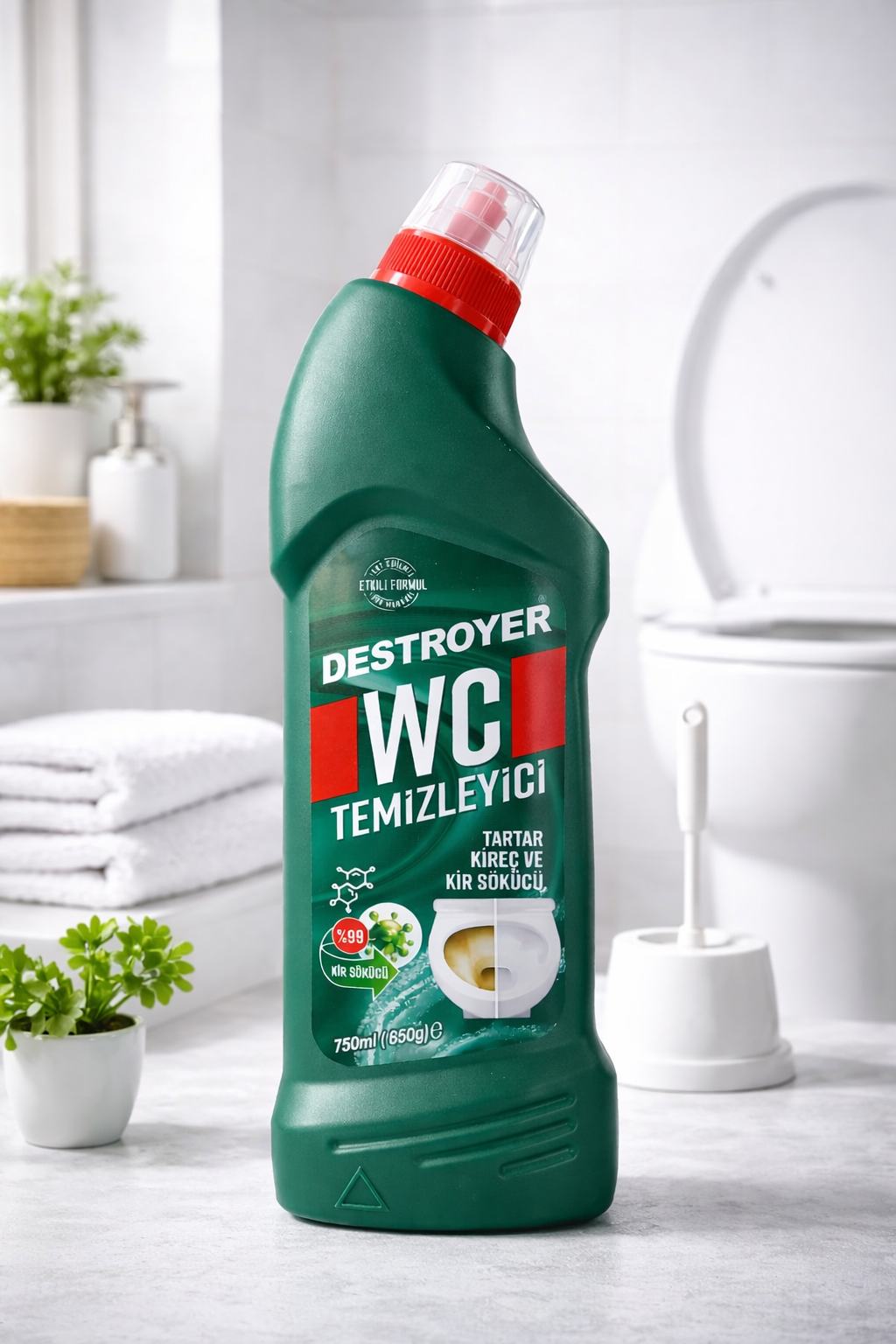 Destroyer Wc Temi̇zleyi̇ci̇ 750 Ml %99 Ki̇r Sökücü