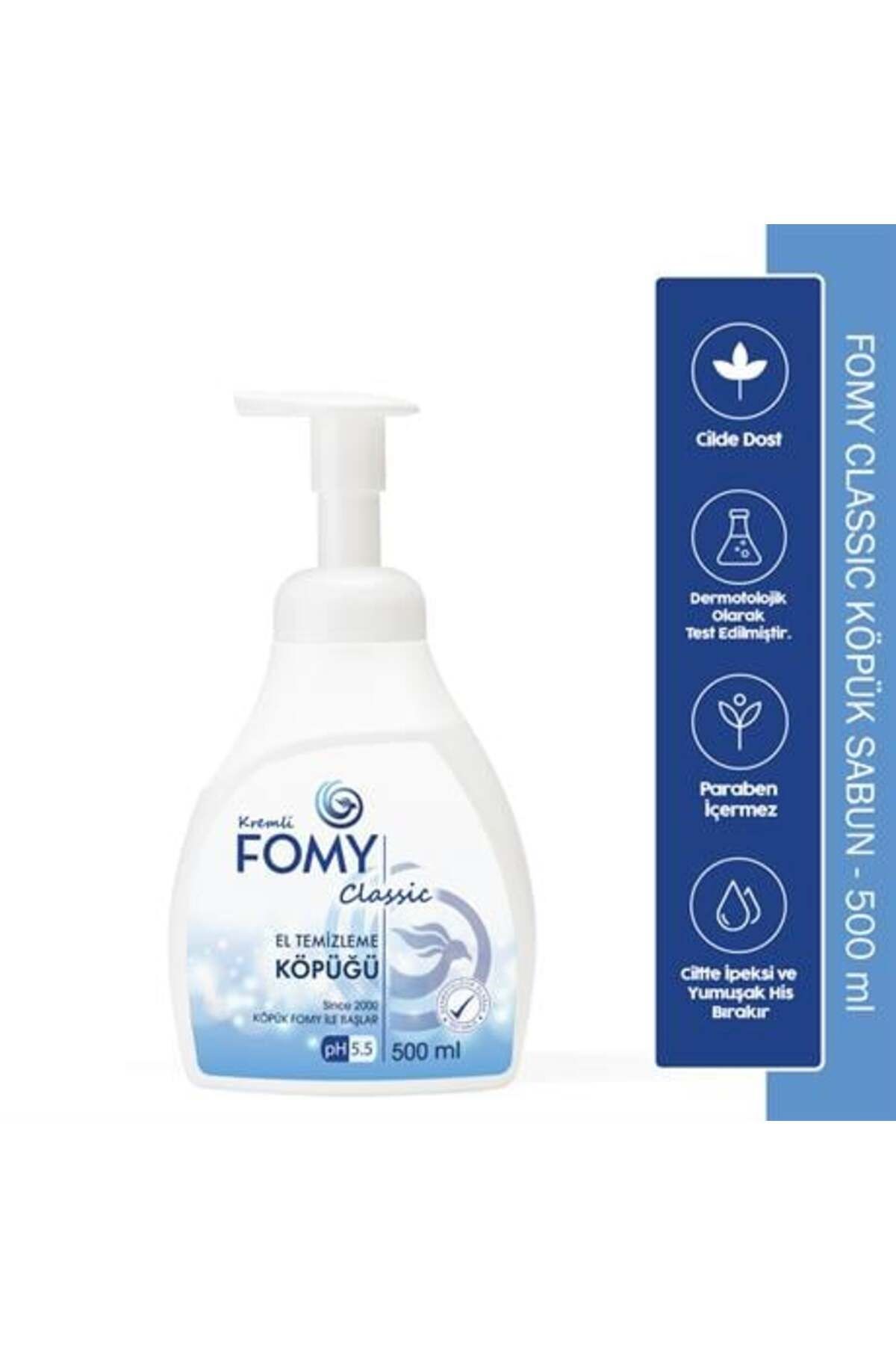 FOMY Classic Ferahlatıcı Derinlemesine Temizlik Kremsi Kolay Durulanan Cilt Temizleme Köpüğü 500 ml