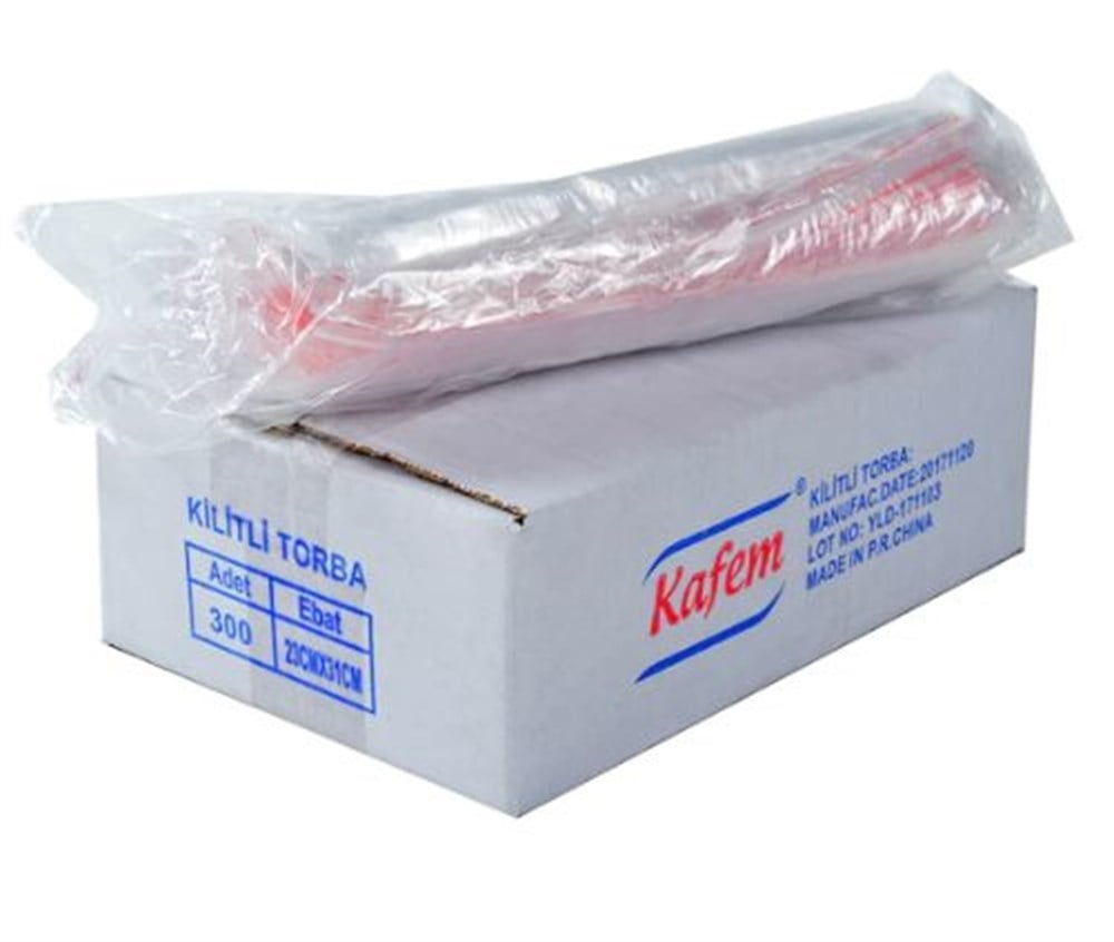 Kafem Kilitli Torba 23x31 cm - 300 Adet