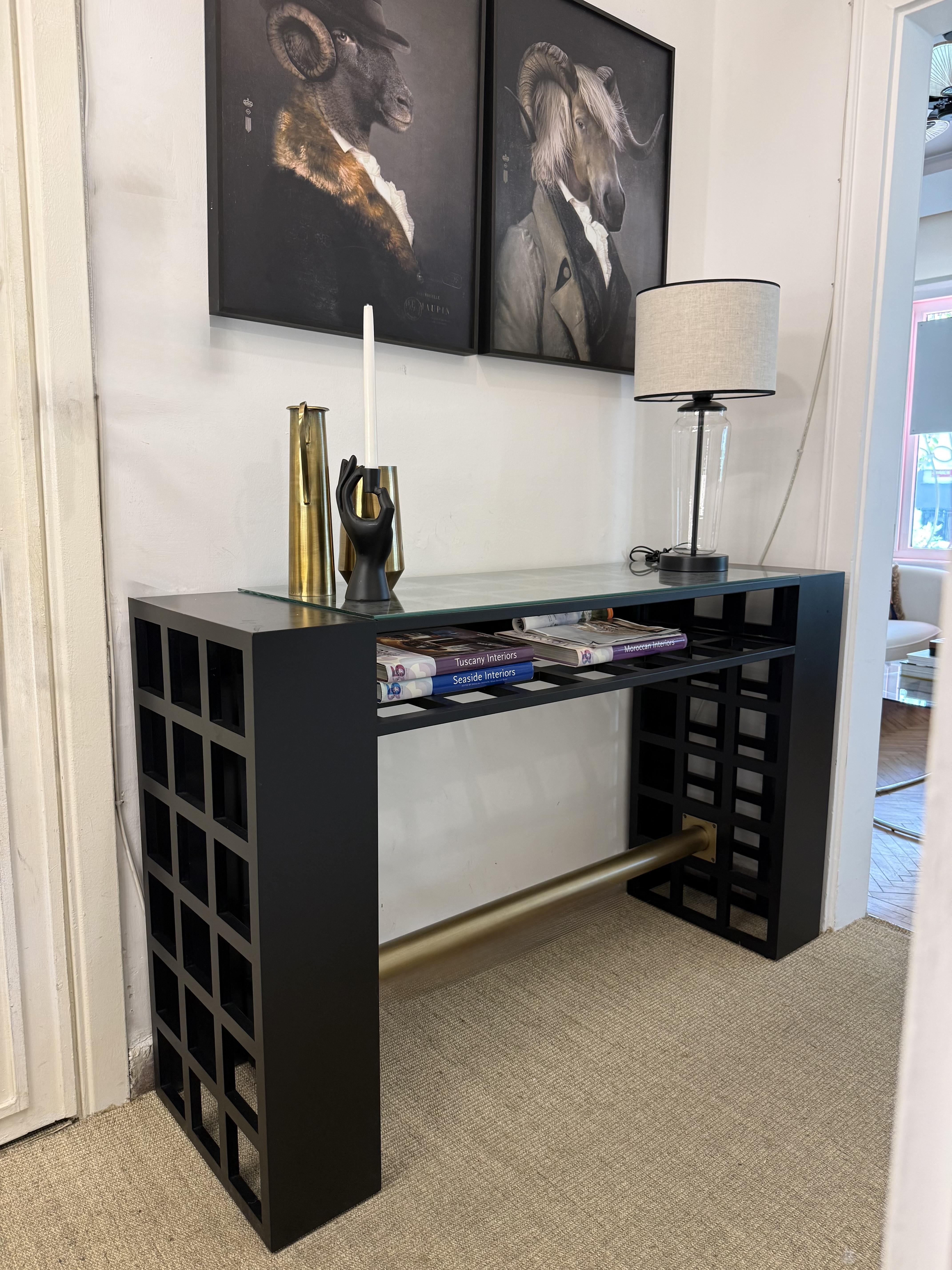 Porto ahşap siyah dresuar