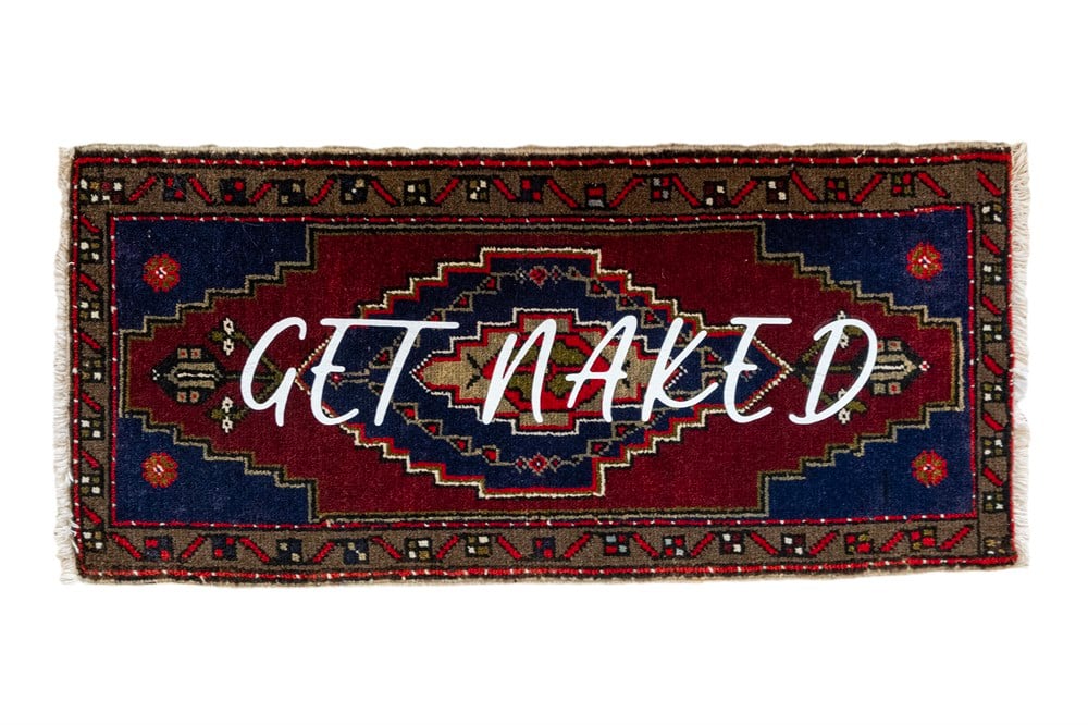 TAGS X TAPIS ''GET NAKED'' kilim