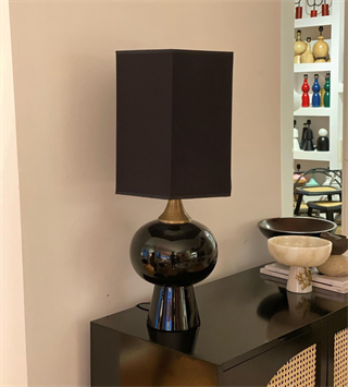 Siyah Japandi Lamp