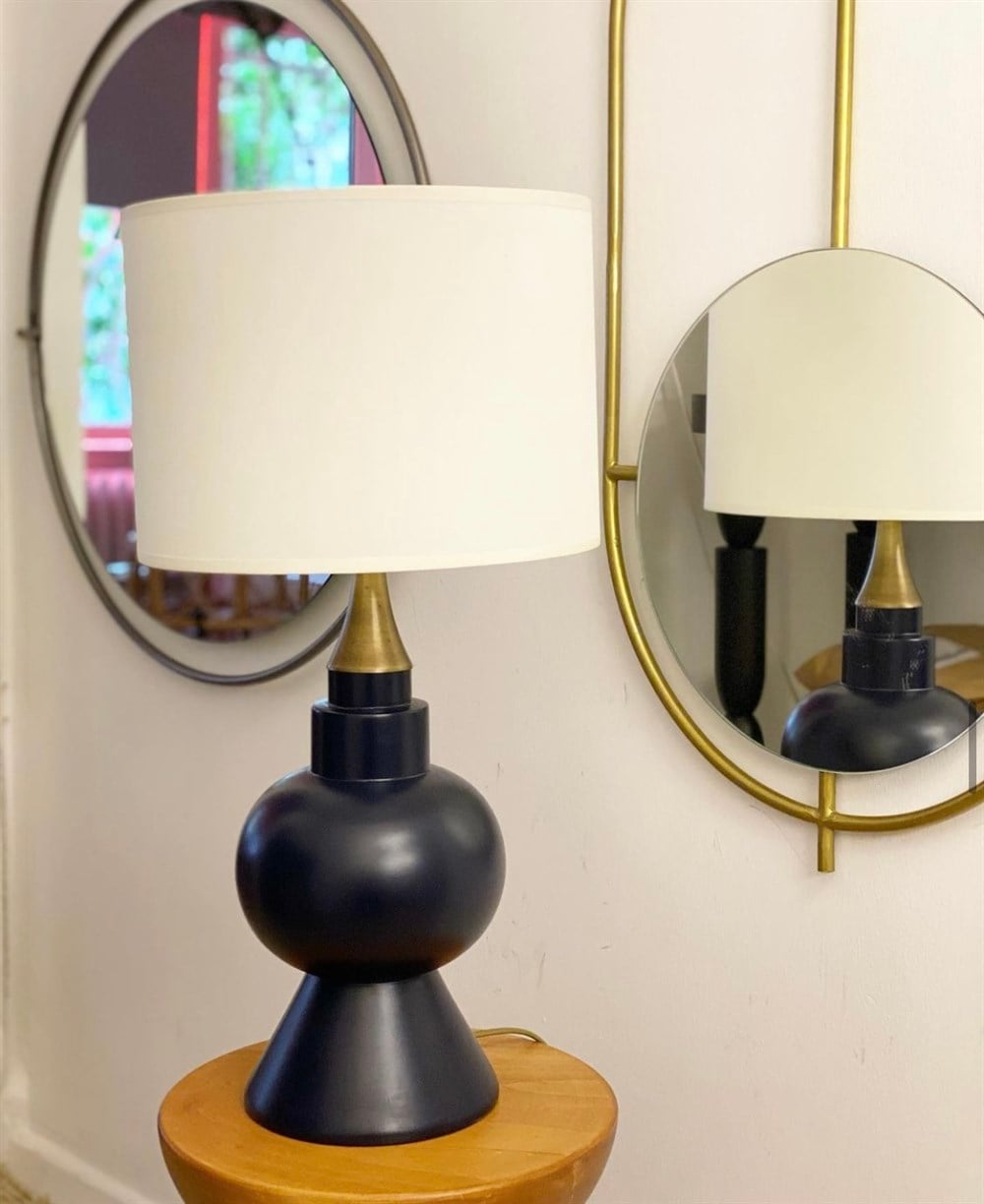 Lacivert Japandi Lamp