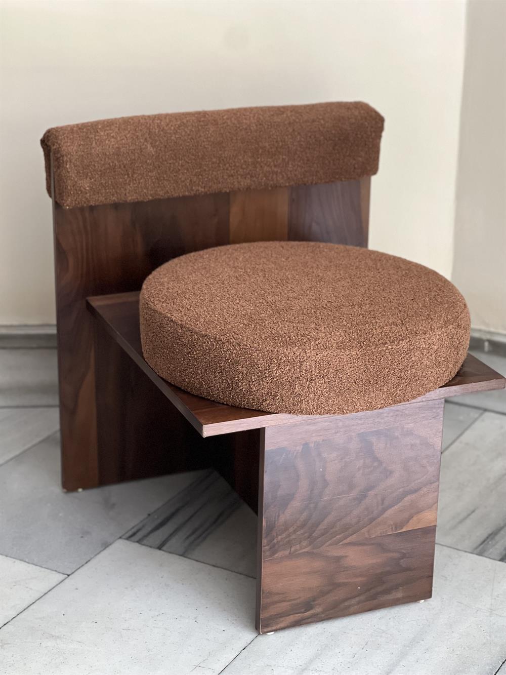 Nicolo Chair Kahverengi Teddy Berjer 