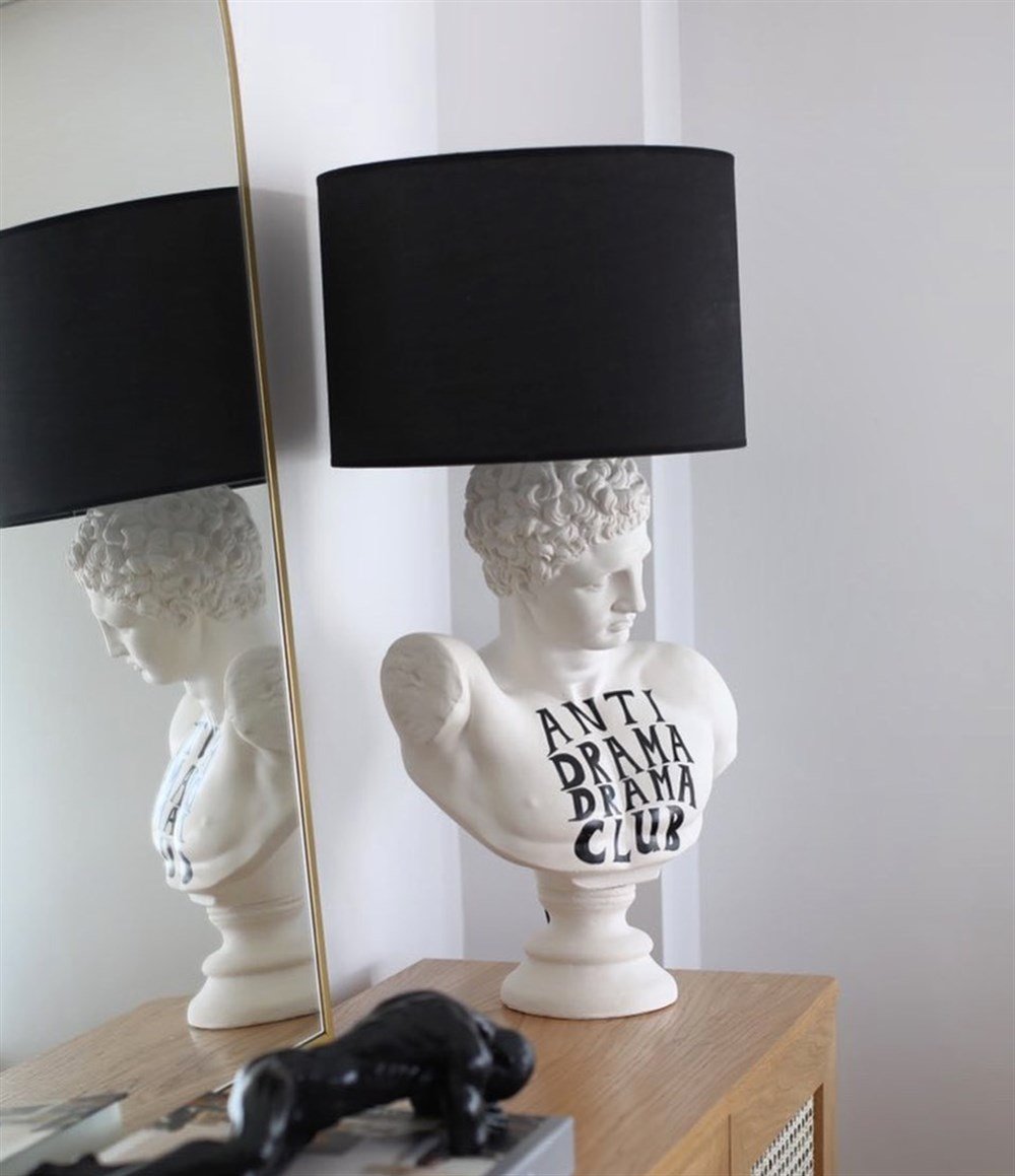 Siyah Kadife Heykel (anti drama) Abajur