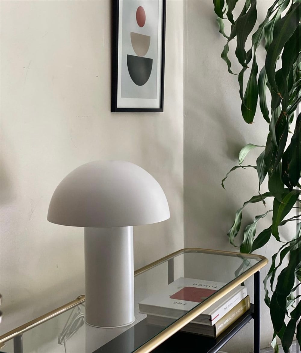 White Mushroom Lamp