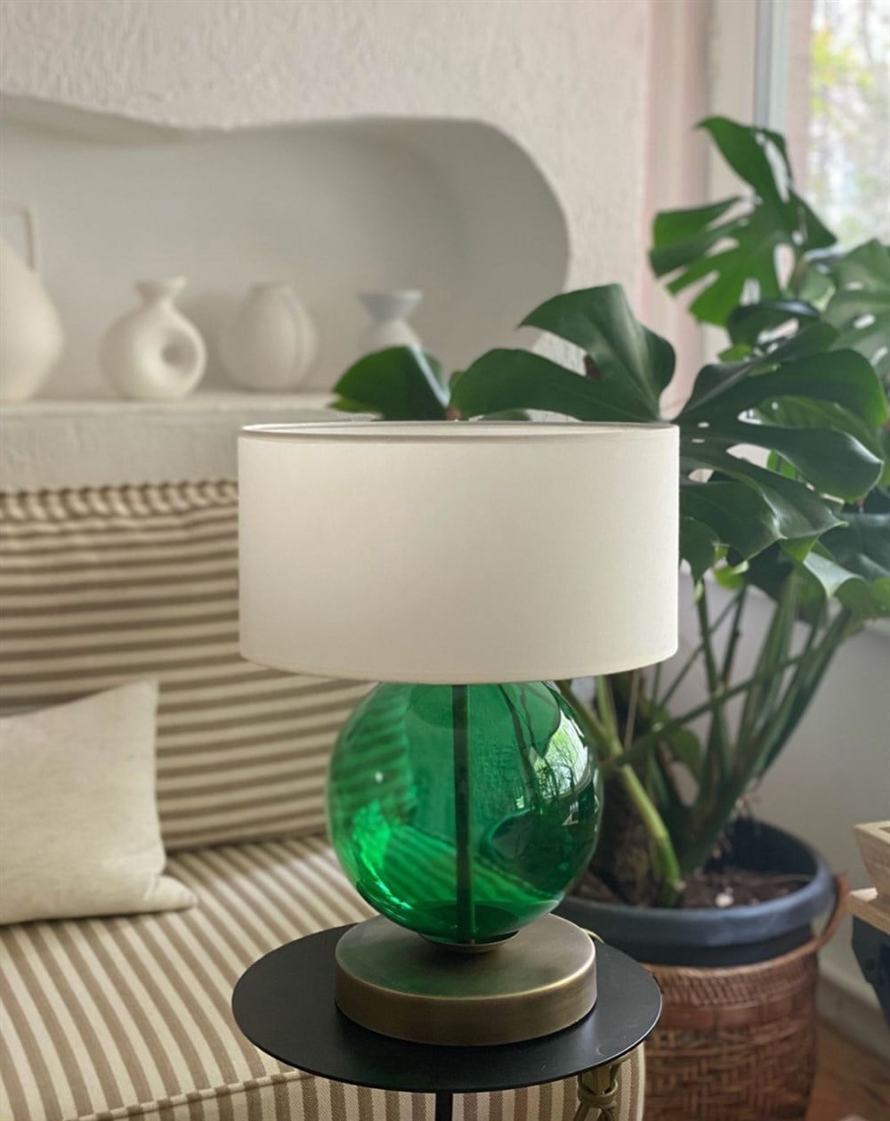 Yeşil Cam Abajur