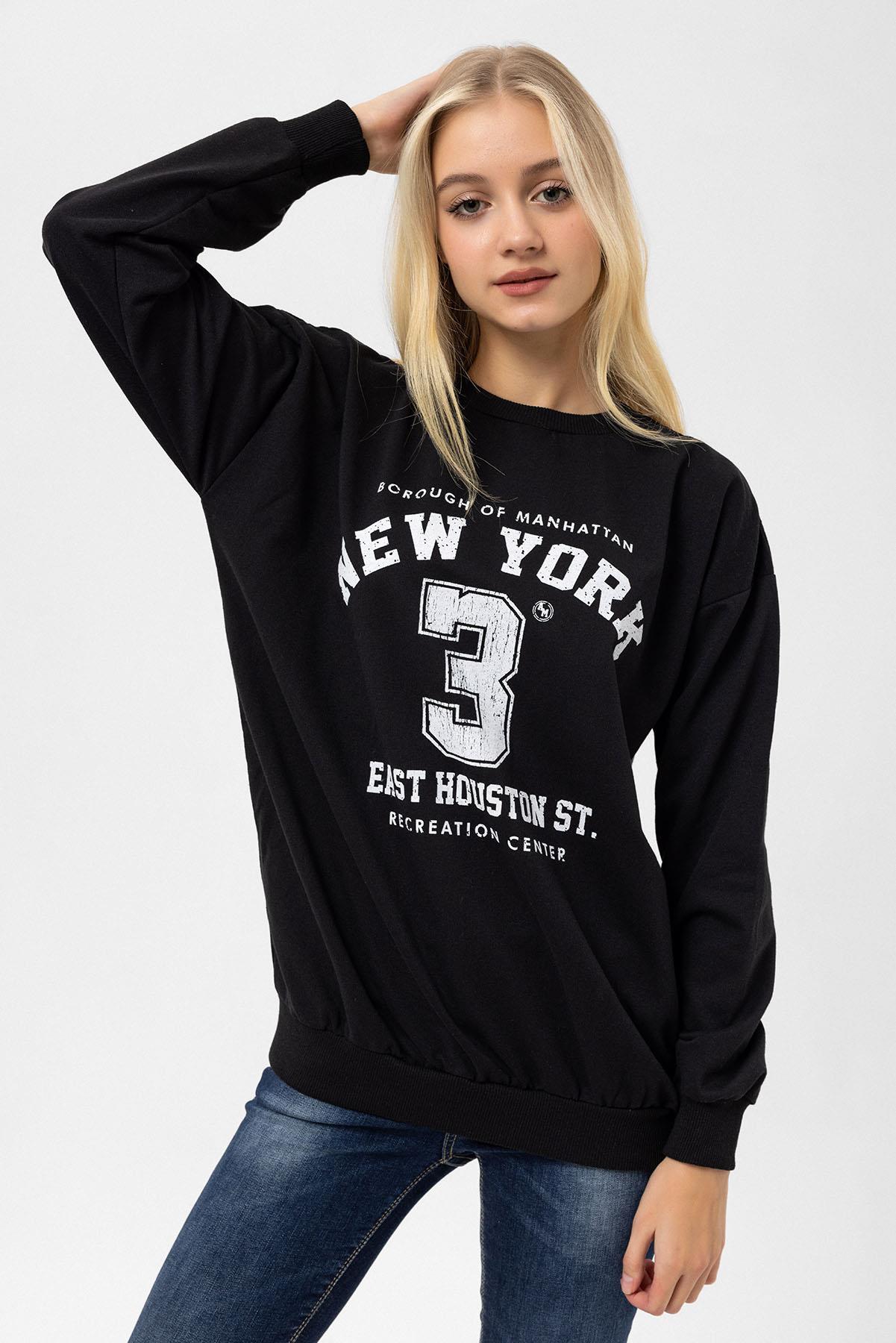 Kadın Baskı Detaylı Sweatshirt