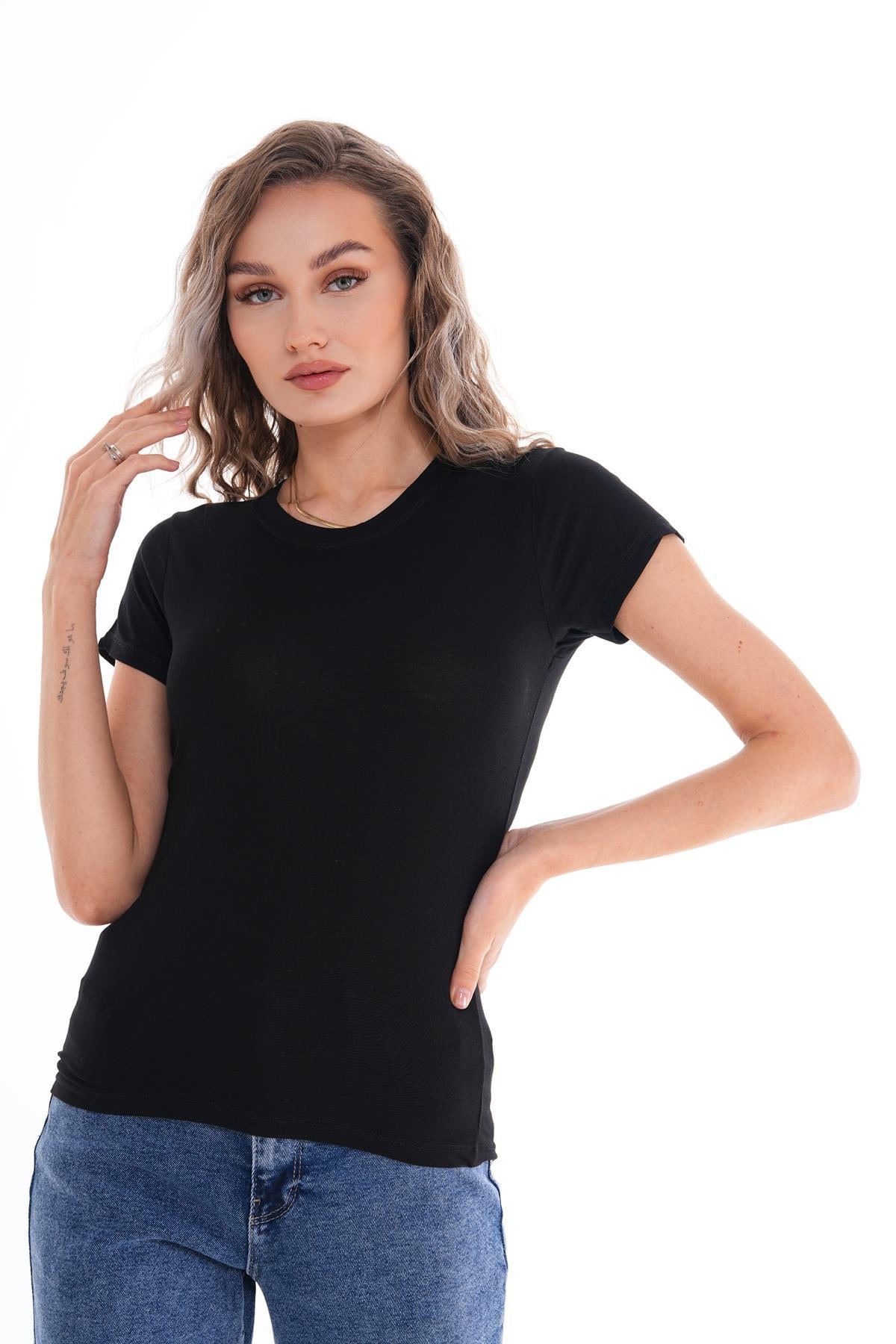 Kadın Bisiklet Yaka Kısa Kol Badi Body 250109 -