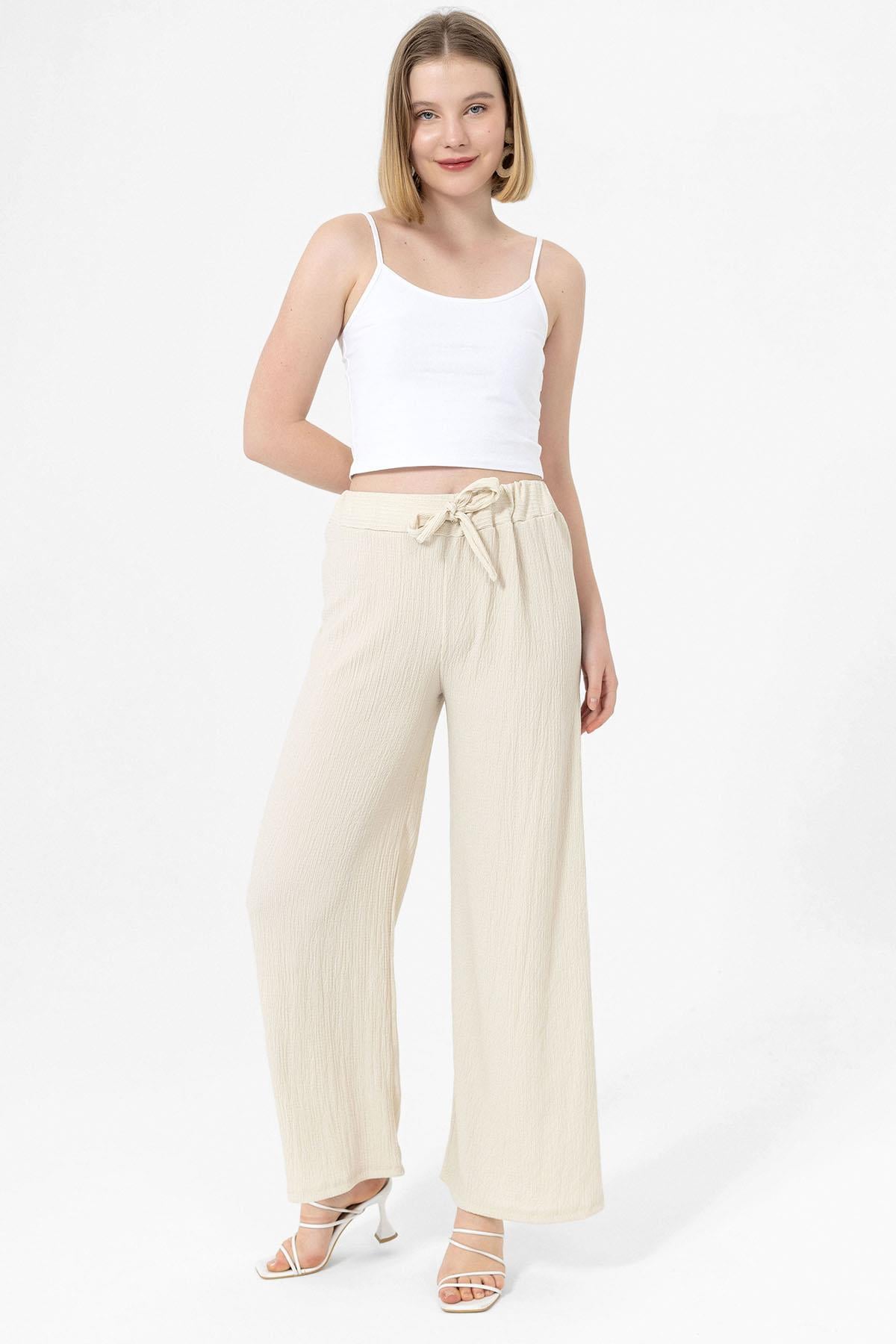 Kadın Bol Paça Pantolon 260345 -