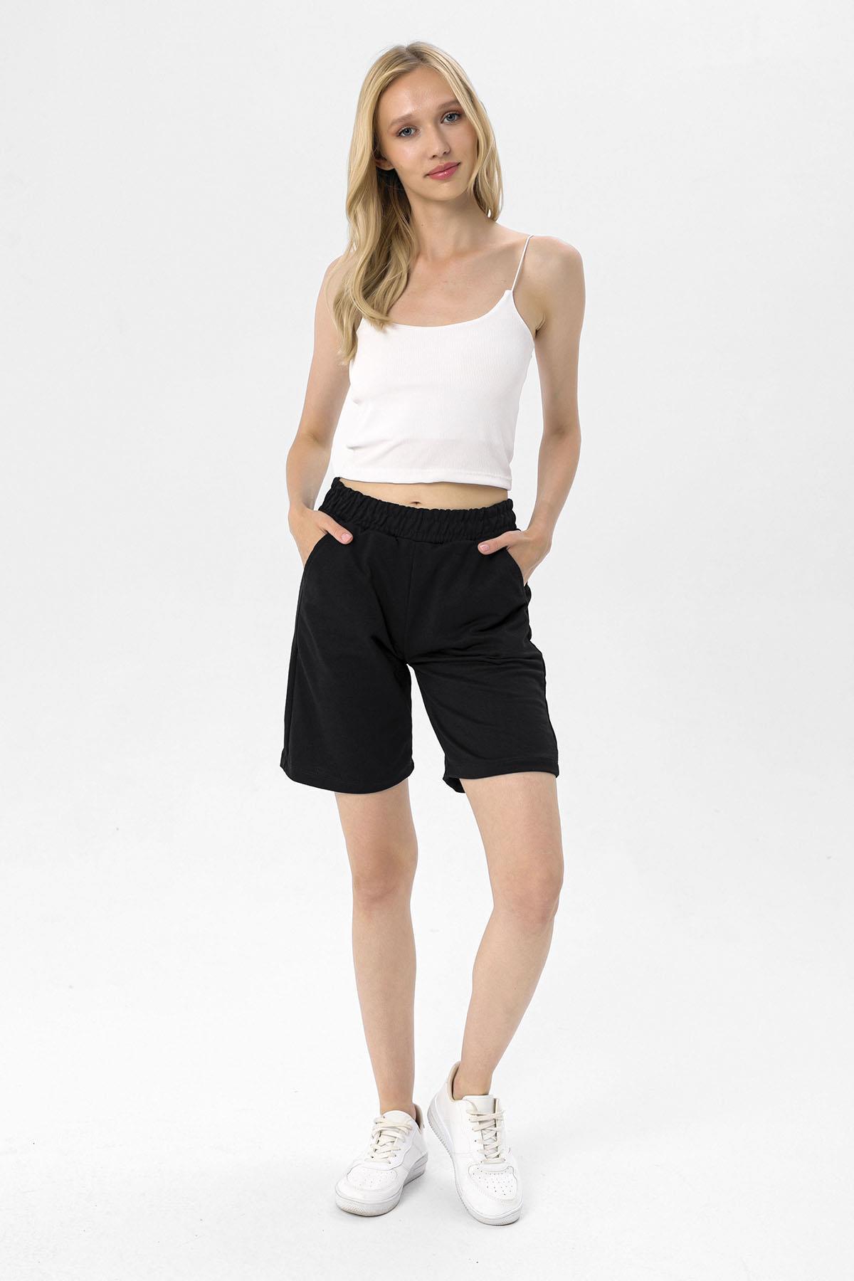 Kadın Cepl Penye Şort