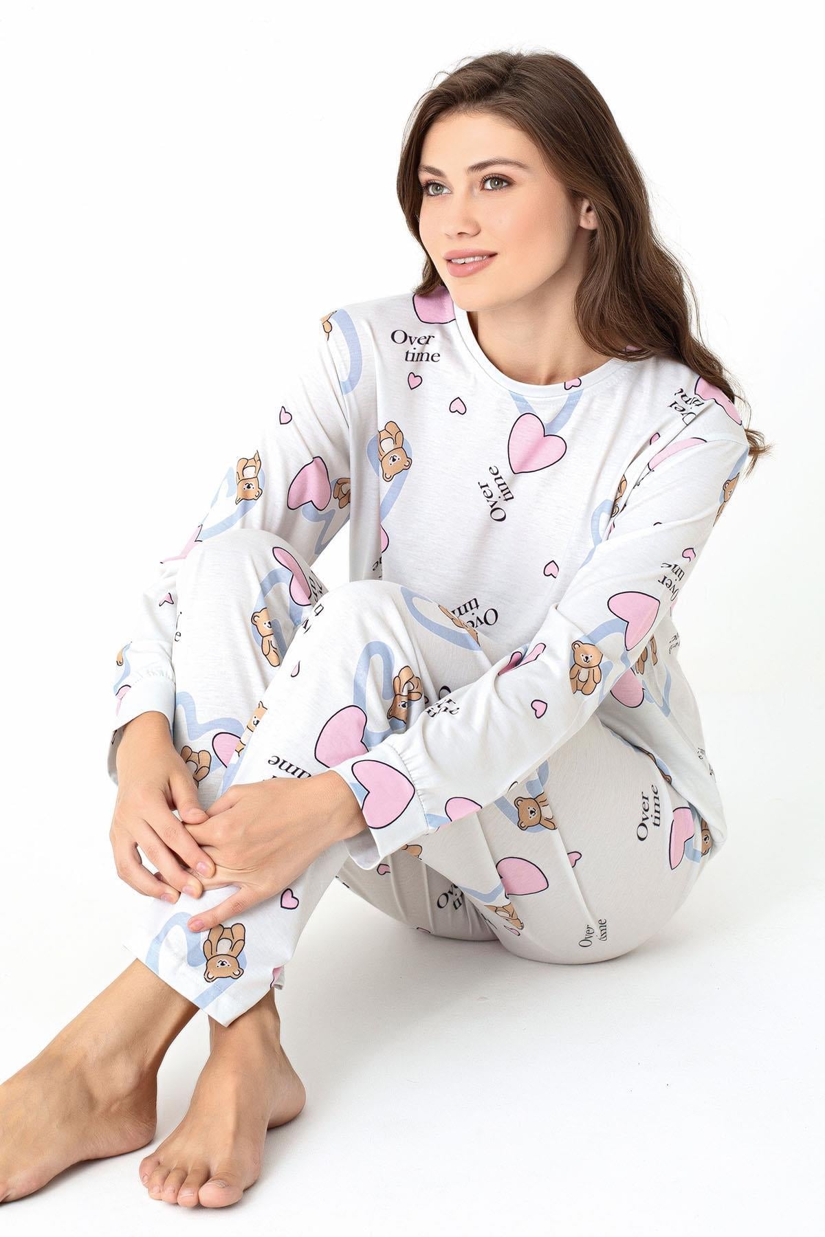 Kadın Desenli Pijama Takım 255238 -