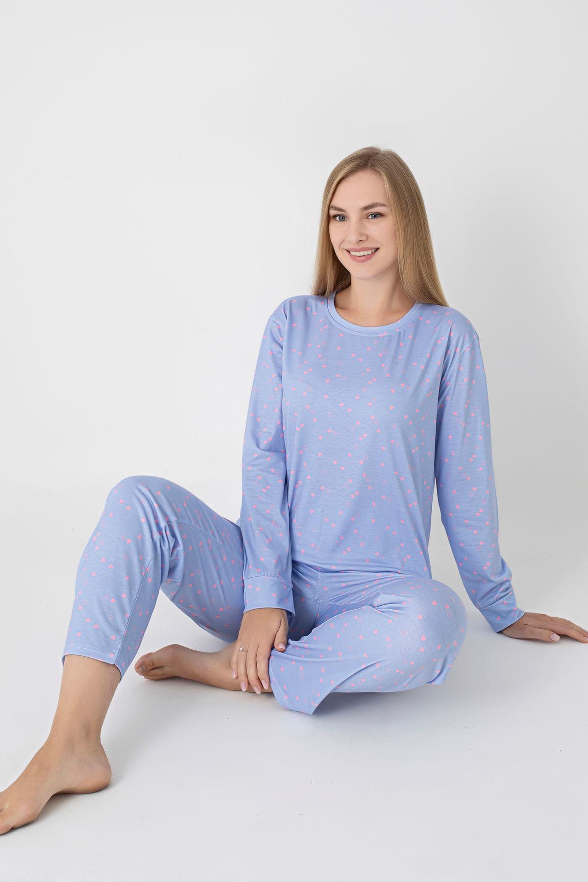 Kadın Desenli Pijama Takım 255238 -