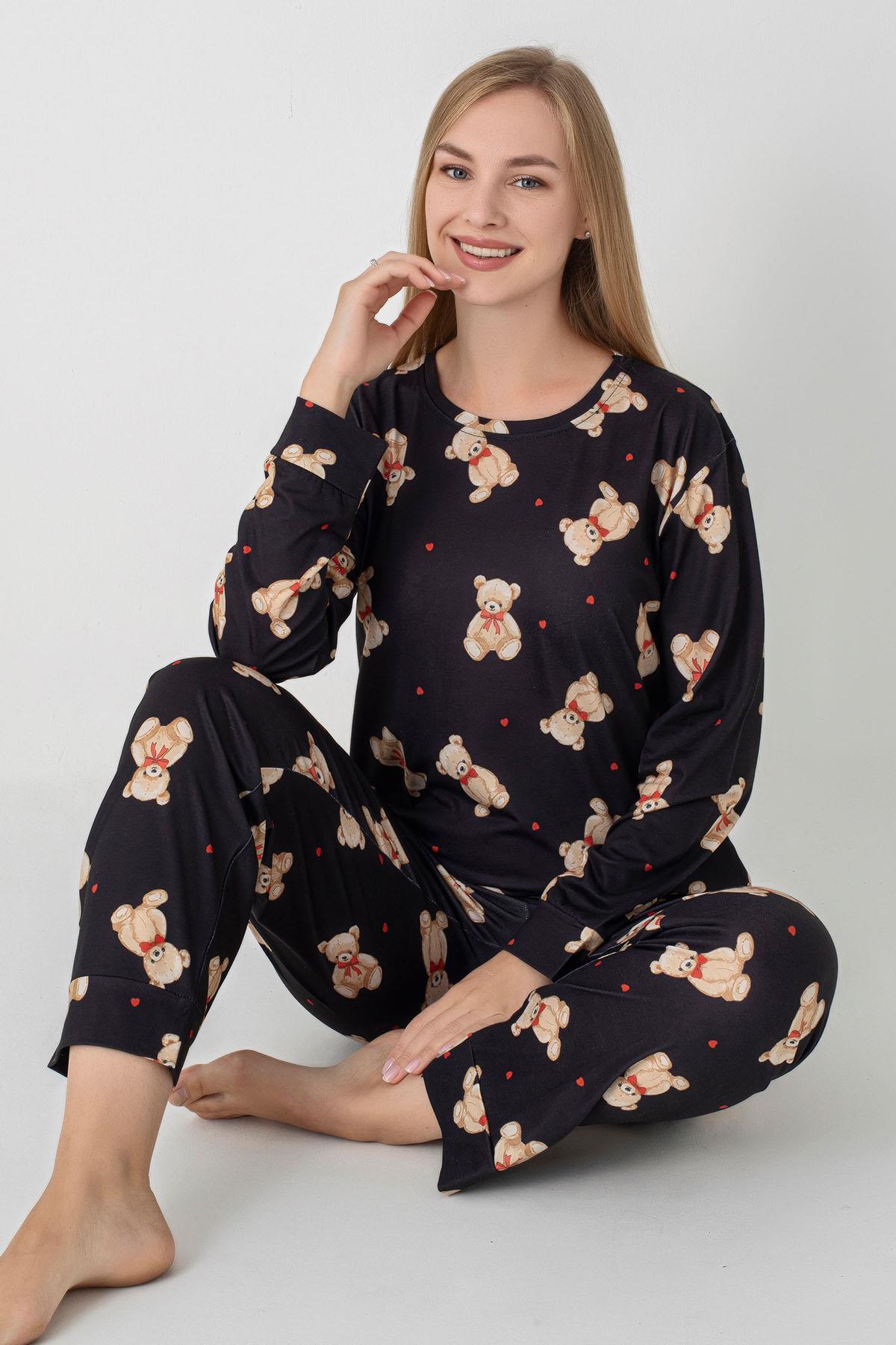 Kadın Desenli Pijama Takım 255238 -