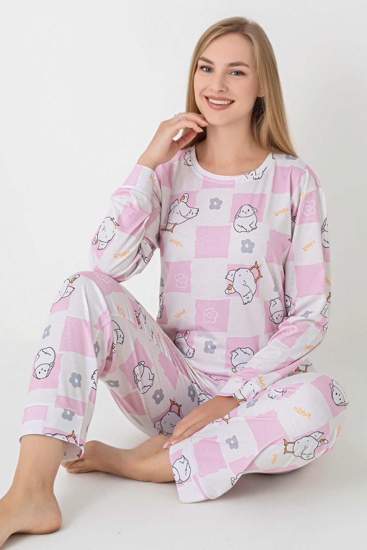 Kadın Desenli Pijama Takım 255238 -