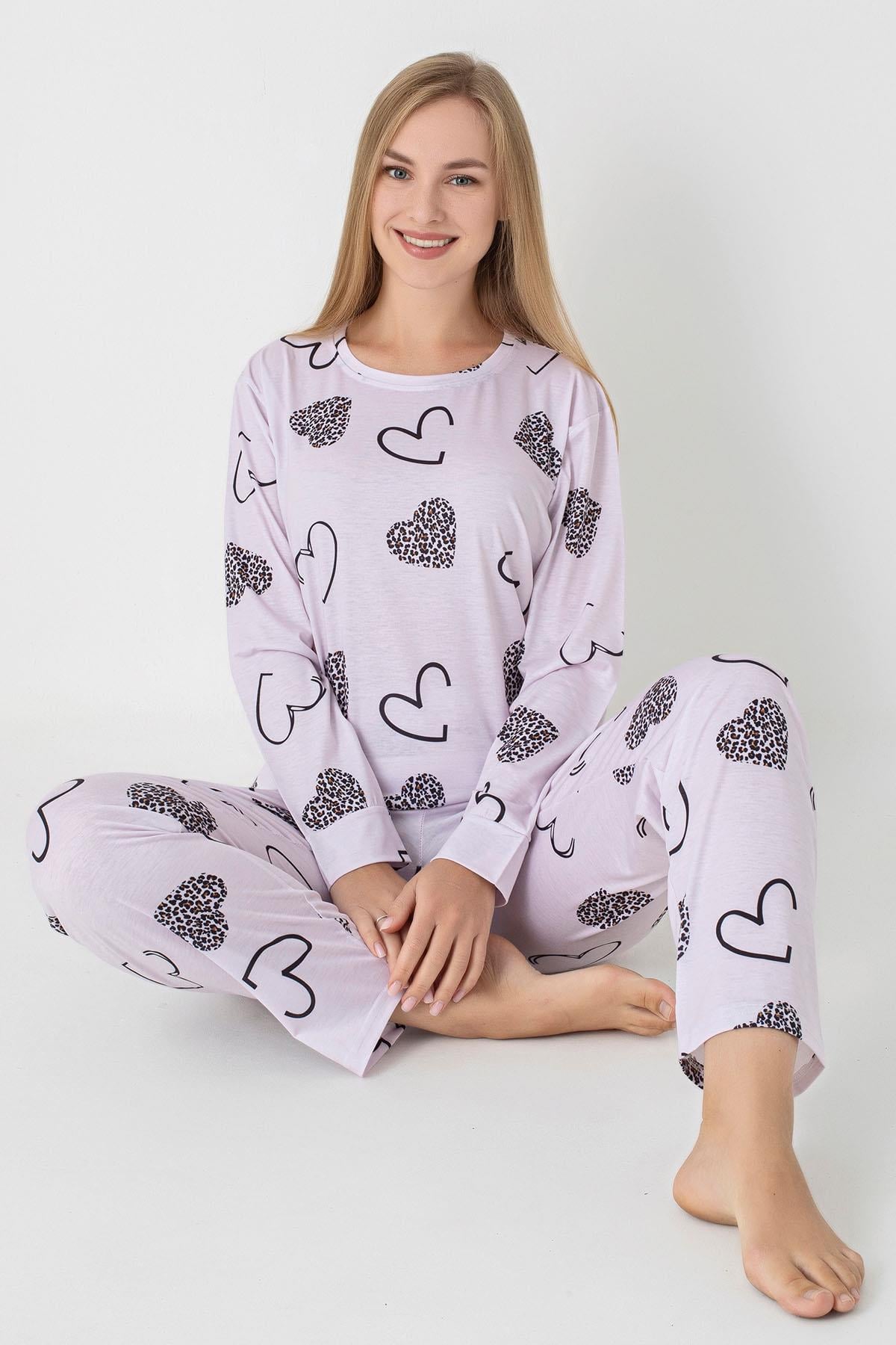 Kadın Desenli Pijama Takım 255238 -