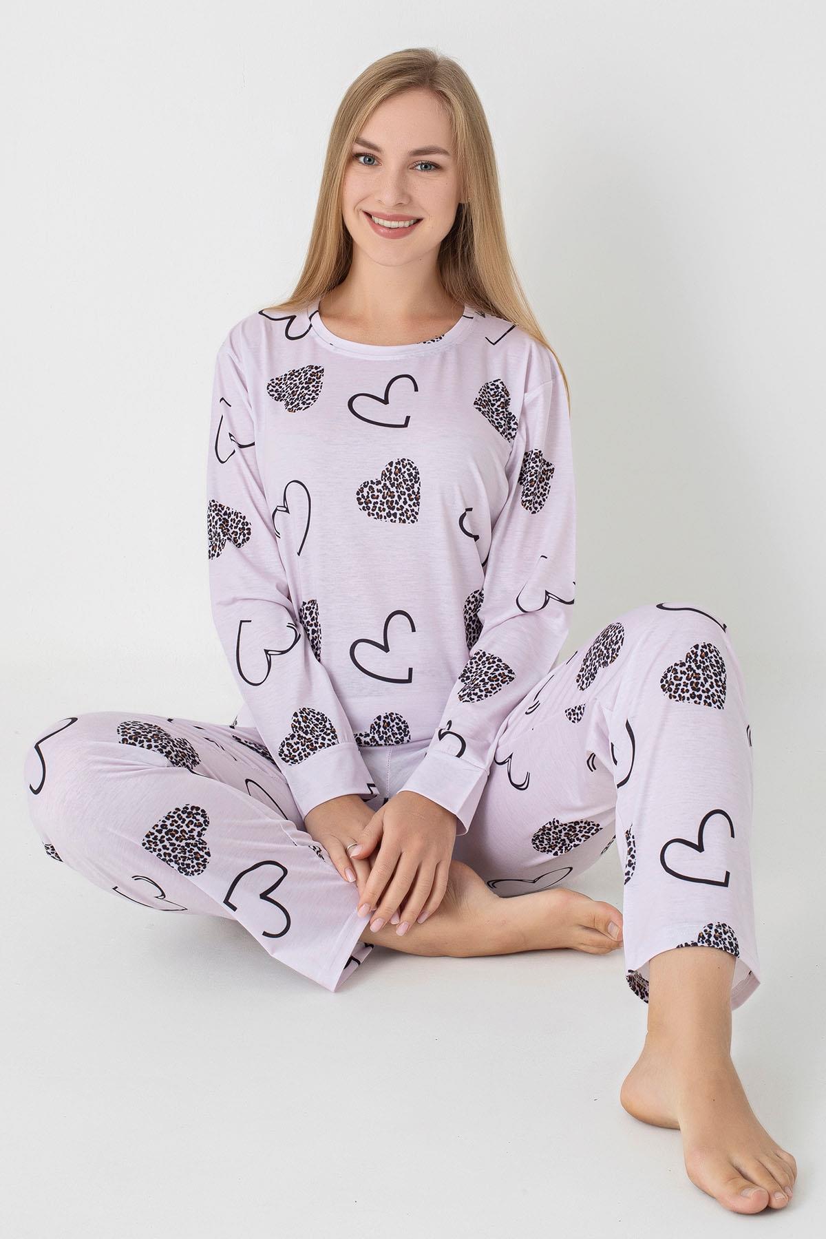 Kadın Desenli Pijama Takım 255238 -