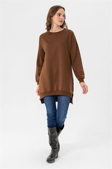 Bisiklet Yaka Uzun Sweatshirt 235240 -