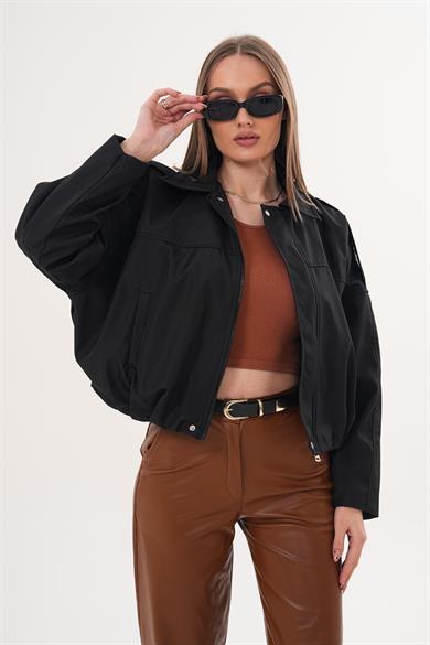 Kadın Apoletli Bomber Ceket - 260183
