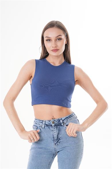 Kadın Askılı Sporcu Crop 250072