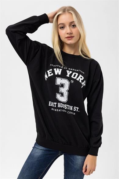 Kadın Baskı Detaylı Sweatshirt