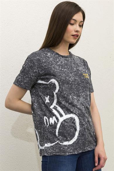 Kadın Baskılı Batik Desen Tişört