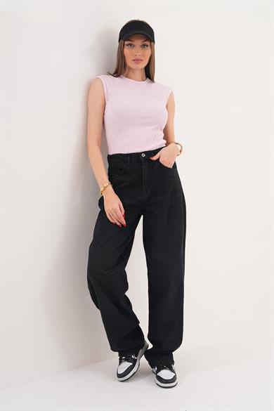 Kadın Beli Kemer Detaylı Kot Pantolon 260024 -