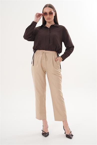 Kadın Beli Lastikli Pantolon 260262 -