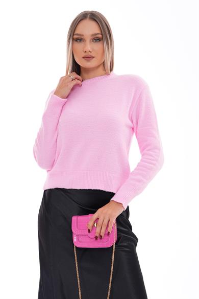 Kadın Bisiklet Yaka Yumoş Triko Örme Kazak 255157 -