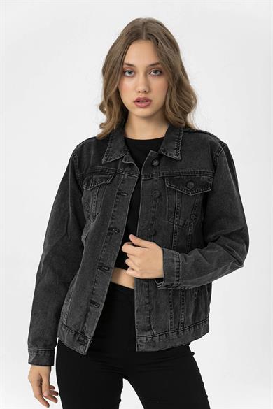 Kadın Boyfriend Denim Ceket