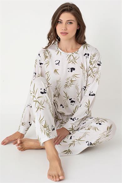 Kadın Desenli Pijama Takım 255238 -