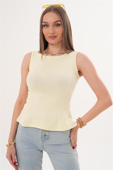 Kadın Japone Kol Volanlı Bluz - 260038