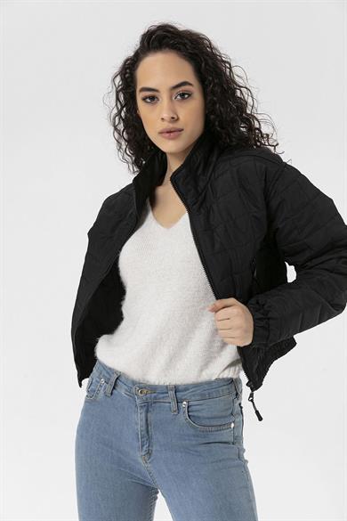 Kadın Kısa Bomber Ceket