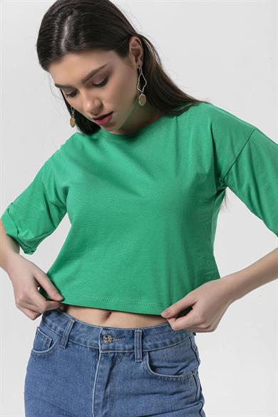 Kadın Kısa Oversize T-Shirt