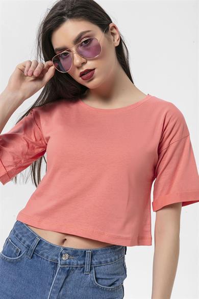 Kadın Kısa Oversize T-Shirt