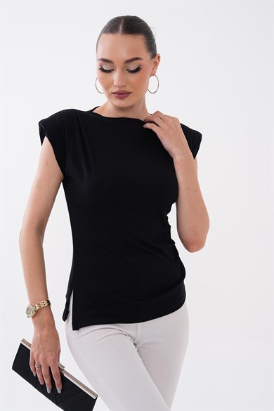 Kadın Vatkalı Yanı Büzgü Detaylı Bluz 260479 -