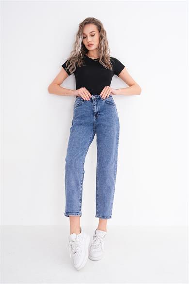 Kadın Yüksek Bel Mom Jean 250010 -