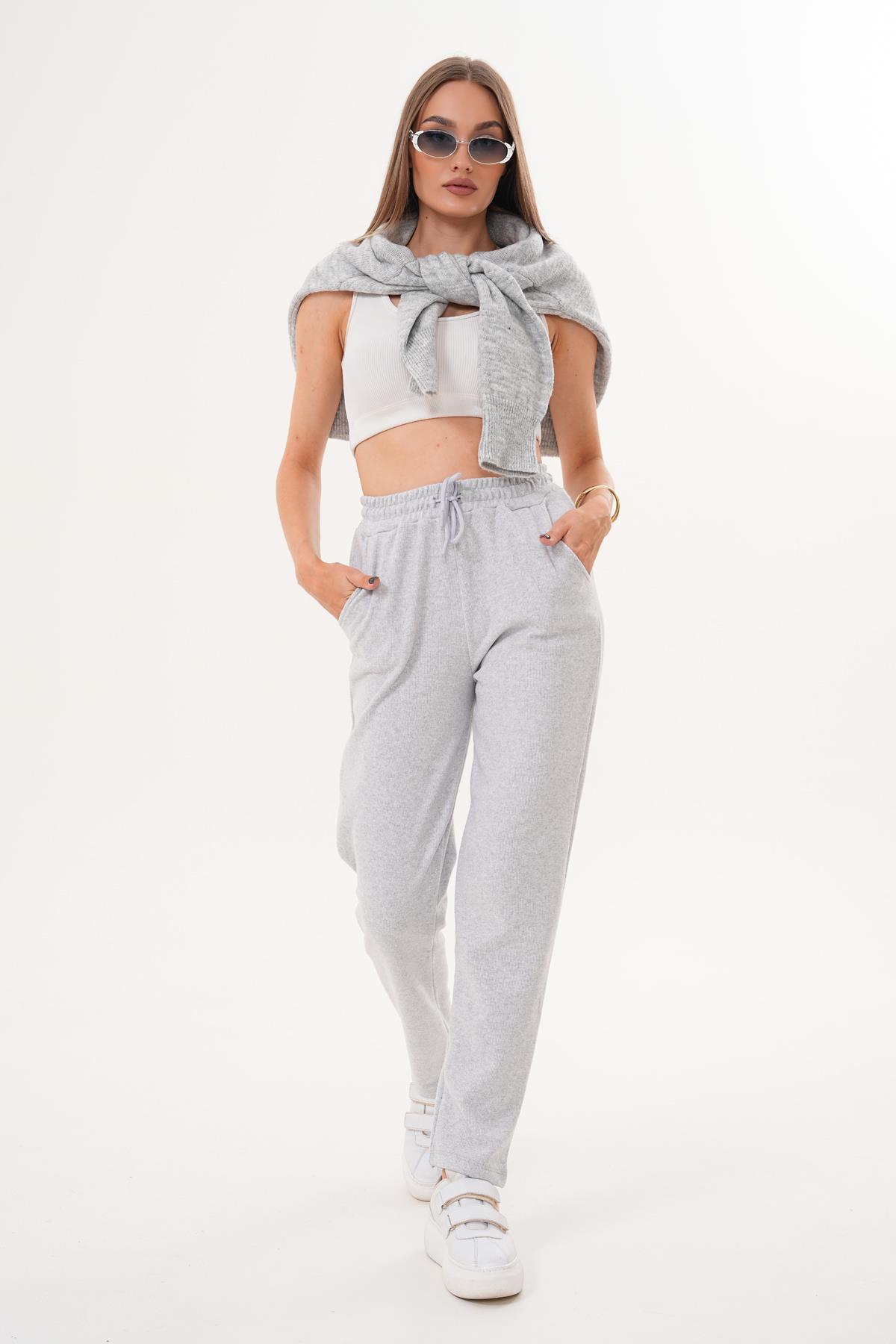 Kadın Selanik Örme Tek Alt Eşofman 255061 -