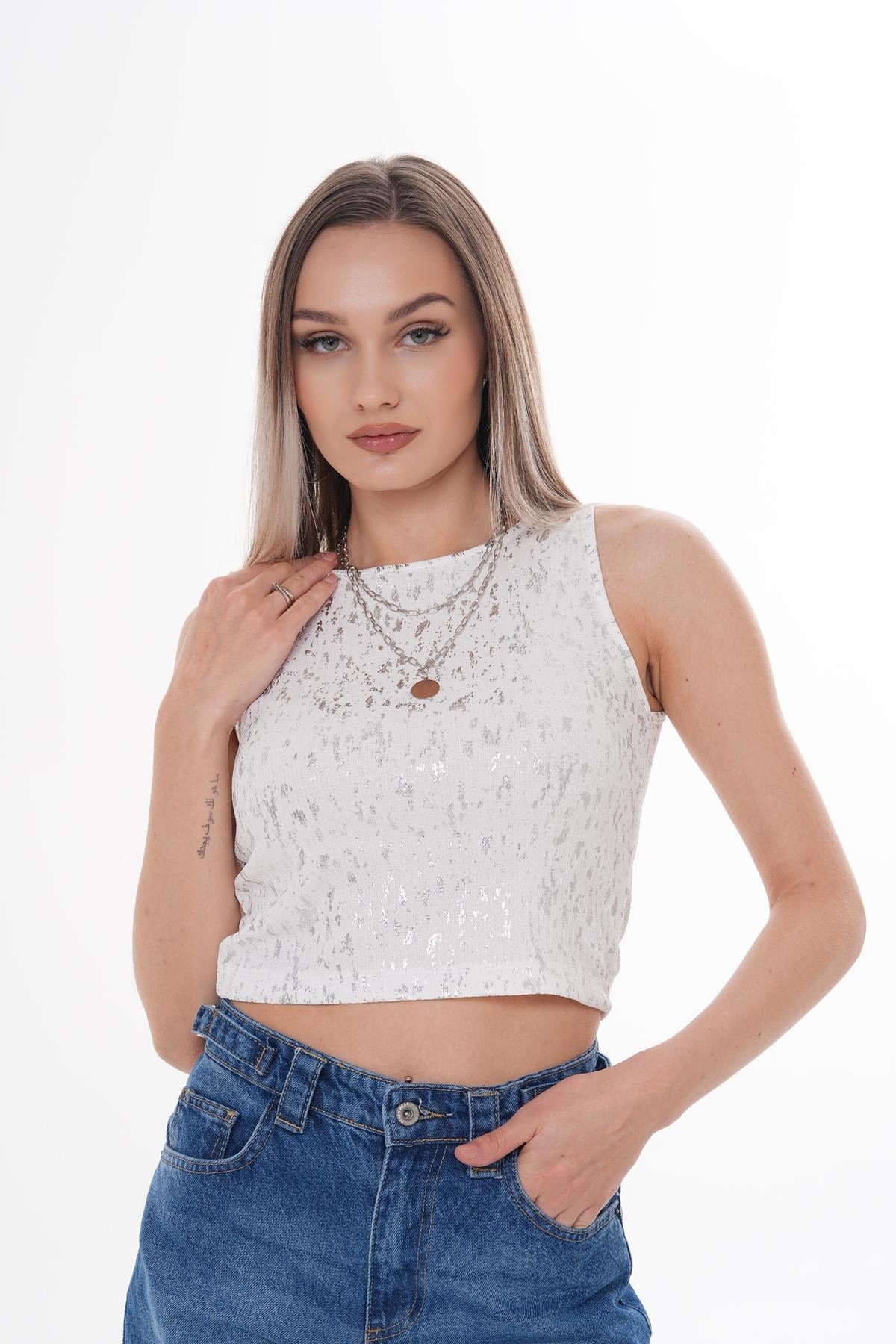 Kadın Varak Baskılı Atlet 250046 -