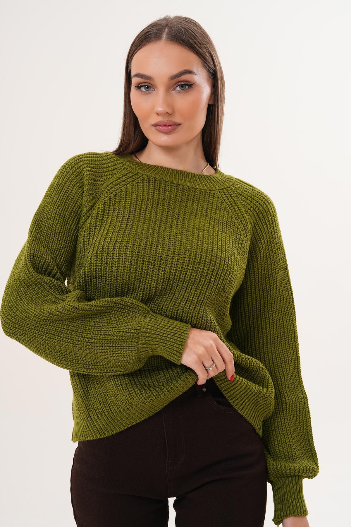 Kadın Yarım Balıkçı Triko Örme Kazak 255083 -