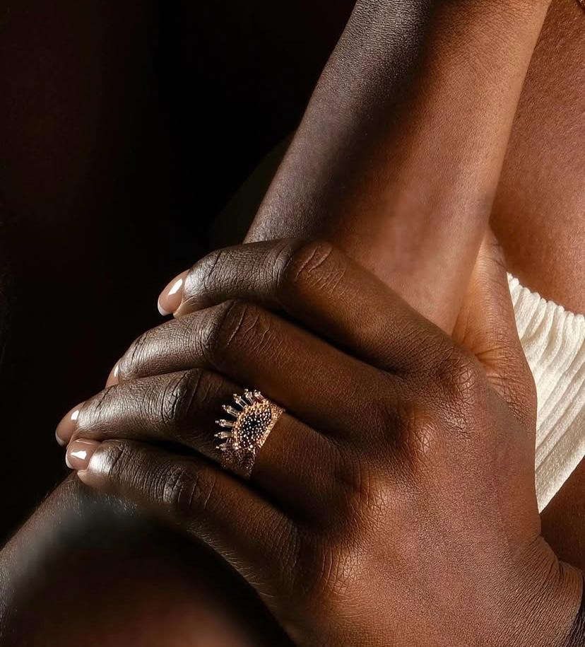 Baget Taşlı Göz Yüzük