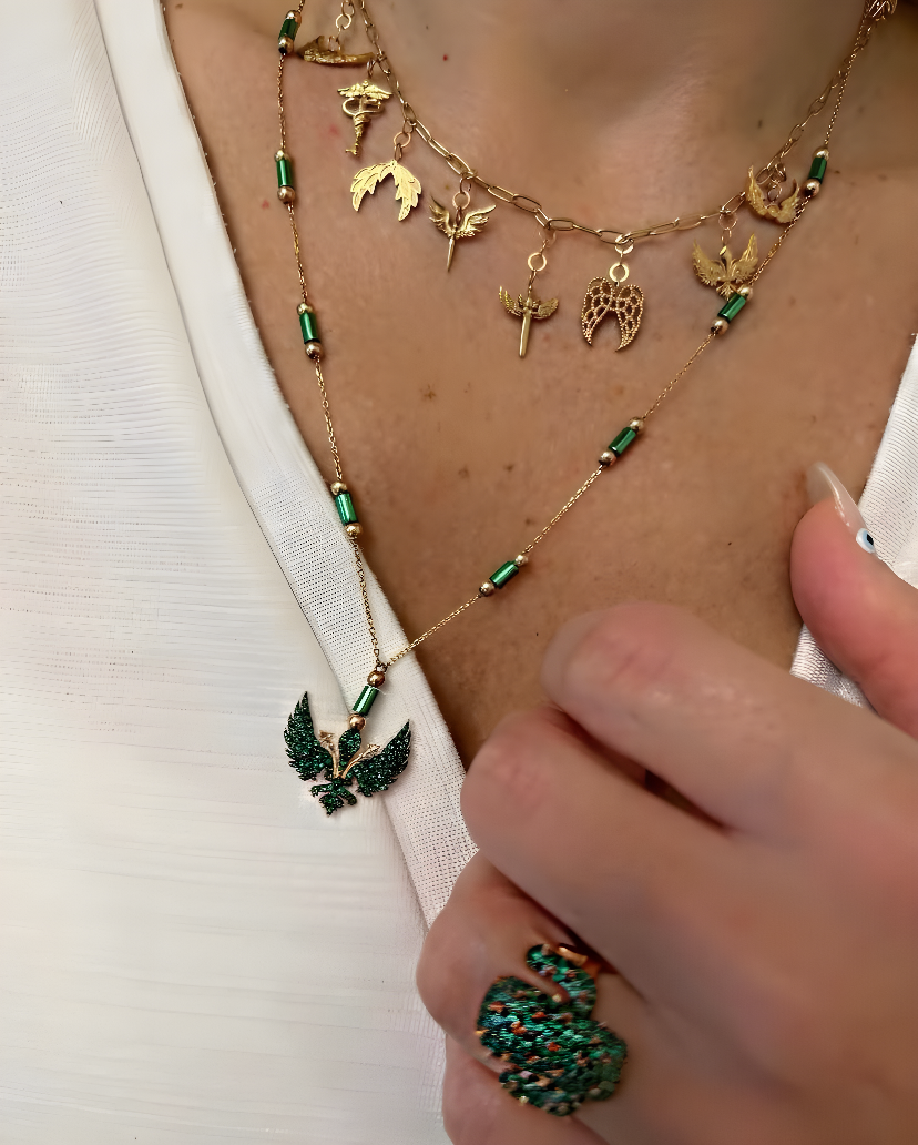 ANGEL OF GABRIEL BEAD NECKLACE