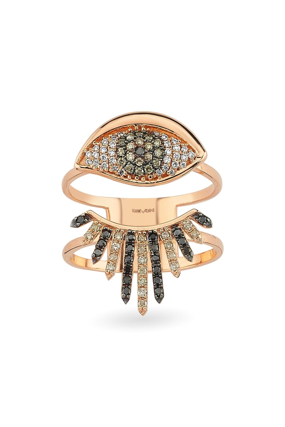 DEGRADE DIAMOND EYE RING