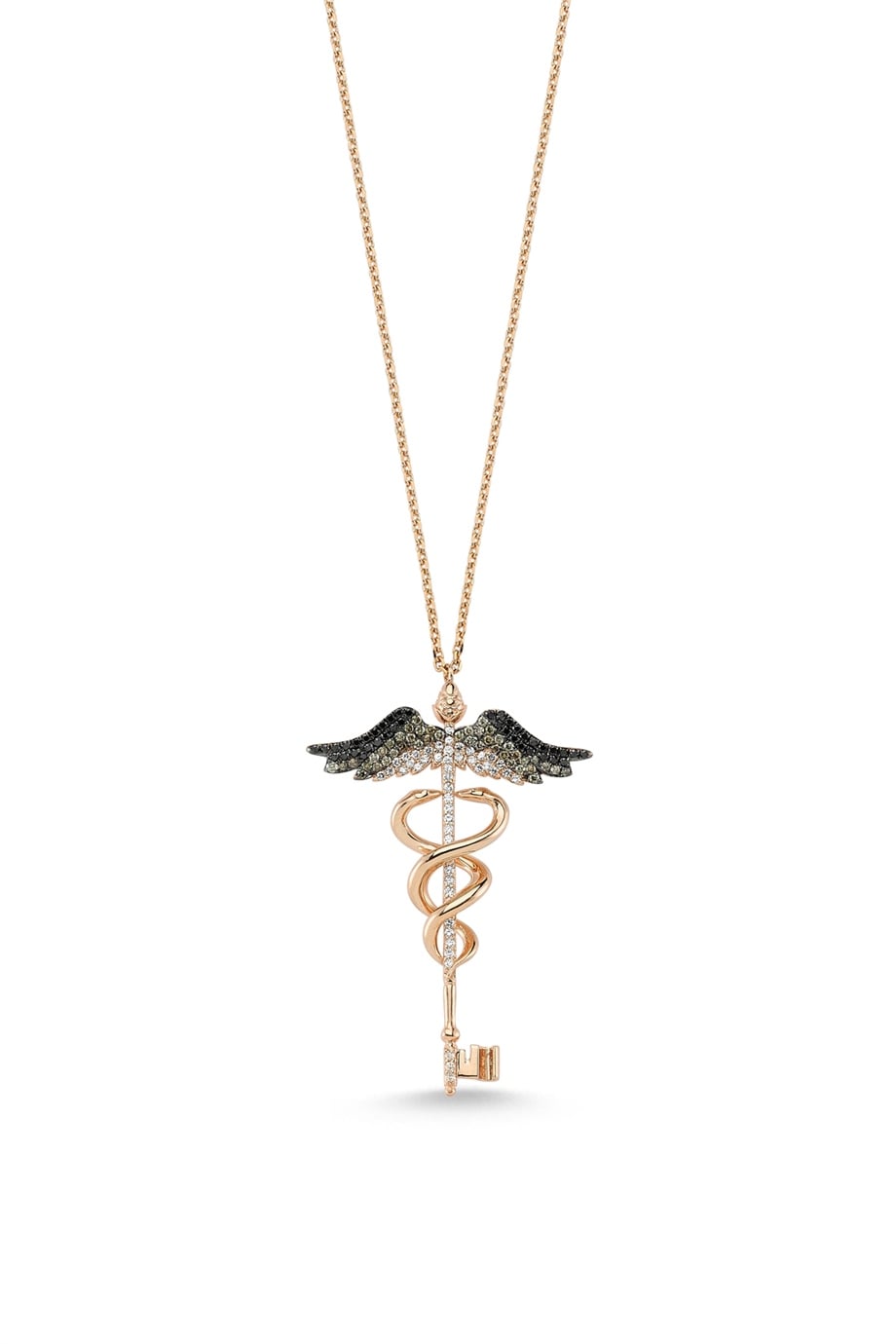 DEGRADE DIAMOND ANGEL OF RAPHAEL NECKLACE