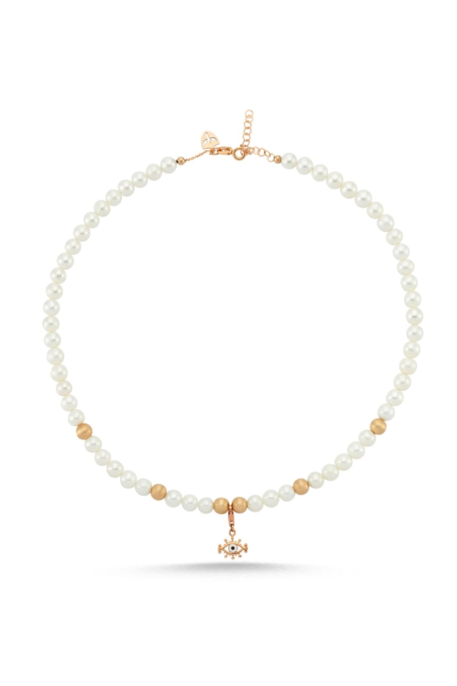 PEARL EYE CHARM NECKLACE